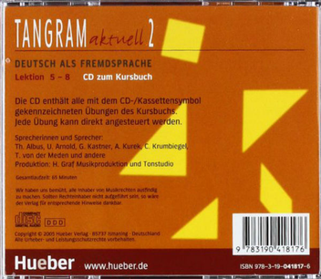 Паперова книга «Tangram aktuell. CD zum Kursbuch - Lektion 5-8» - фото №2 - мініатюра