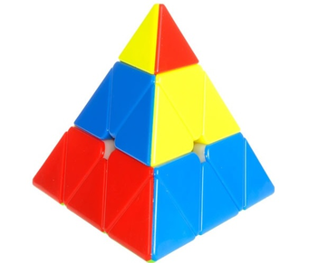  «Головоломка QiYi Magnetic Pyraminx Stickerless Пирамидка (0934C-6st)», бренда QiYi - фото №3 - миниатюра