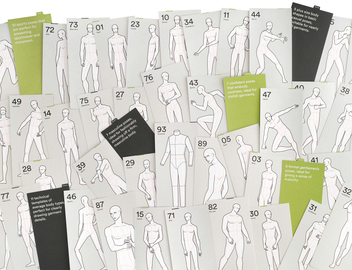 Бумажная книга «Poses for Fashion Illustration - Mens Edition (Cards)» - фото №4 - миниатюра