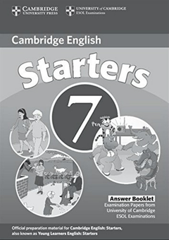 Бумажная книга «Cambridge Young Learners English Tests 7 Starters Answer Booklet: Examination Papers from University of Cambridge ESOL Examinations» - фото №1 - миниатюра