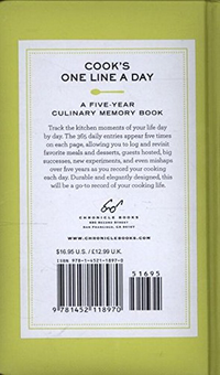 Бумажная книга «Cook's One Line a Day. A Five-Year Culinary Memory Book» - фото №4 - миниатюра