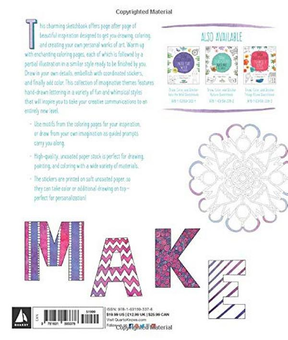 Бумажная книга «Draw, Color, and Sticker Creative Lettering Sketchbook», автор Марисса Джамброне - фото №2 - миниатюра