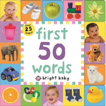 Паперова книга «Lift The Flap Tab First 50 Words», автор Роджер Прідді - фото №1 - мініатюра
