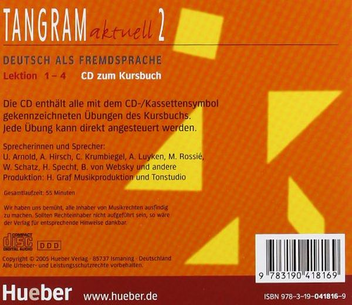 Паперова книга «Tangram aktuell. CD zum Kursbuch 2. Lektion 1-4» - фото №2 - мініатюра