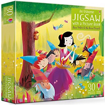 Бумажная книга «An Usborne Jigsaw with a picture book Snow White and the Seven Dwarfs», автор Лесли Симс - фото №1 - миниатюра