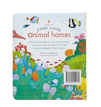 Бумажная книга «Peep Inside Animal Homes», автор Анна Милборн - фото №3 - миниатюра
