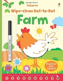 Бумажная книга «Wipe-Clean: Dot-to-Dot Farm» - фото №1 - миниатюра