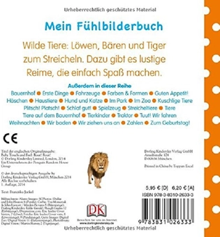 Бумажная книга «Mein Fuhlbilderbuch: Wilde Tiere» - фото №2 - миниатюра