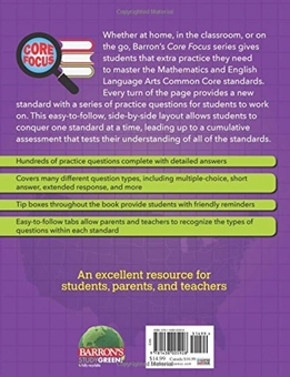Паперова книга «Barron's Core Focus Grade 6: Test Practice for Common Core», автор Кэррі Мейерс - фото №2 - мініатюра