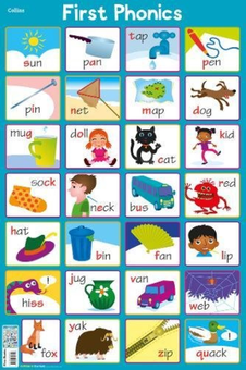 Паперова книга «Collins Children’s Poster — First Phonics», автор Стів Еванс - фото №1 - мініатюра