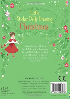 Паперова книга «Little Sticker Dolly Dressing Christmas», автор Фіона Вотт - фото №2 - мініатюра