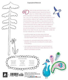 Паперова книга «Draw, Color, and Sticker Things I Love Sketchbook», автор Керолайн Гевін - фото №2 - мініатюра