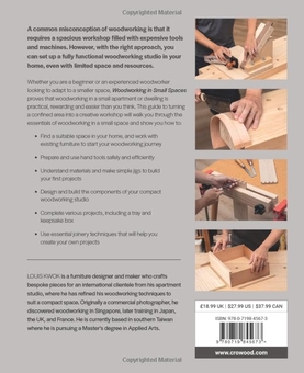 Бумажная книга «Woodworking in Small Spaces», автор Луис Квок - фото №2 - миниатюра
