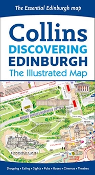 Паперова книга «Discovering Edinburgh Illustrated Map», автор Домінік Беддоу - фото №1 - мініатюра