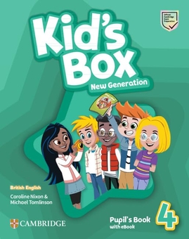 Бумажная книга «Kid's Box New Generation 4 Pupil's Book with eBook», авторов Кэролайн Никсон, Майкл Томлинсон - фото №1 - миниатюра