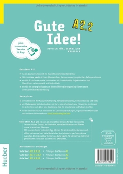 Бумажная книга «Gute Idee! A2.2 Kursbuch mit interaktive Version», авторов Вилфрид Кренн, Герберт Пухта - фото №2 - миниатюра