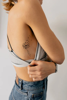 «Тимчасове тату Tattooshka Кульбабки з фразою (L-67)», бренда Tattooshka - фото №4 - миниатюра