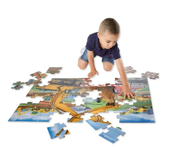  «Напольный пазл Melissa & Doug Строительная площадка 48 элементов (MD18900)», бренда Melissa & Doug - фото №4 - миниатюра