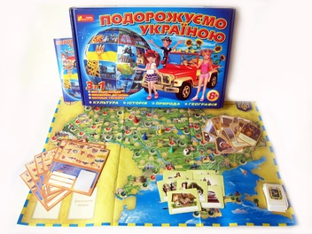  «Настольная игра Ranok-Creative Путешествуем по Украине (5731)», бренда Ranok-Creative - фото №2 - миниатюра