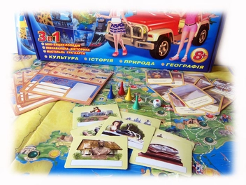 «Настольная игра Ranok-Creative Путешествуем по Украине (5731)», бренда Ranok-Creative - фото №3 - миниатюра