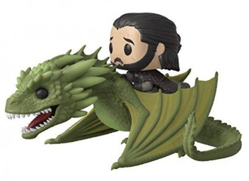  «Коллекционная фигурка Funko POP! Game of Thrones Джон Сноу на драконе (44448)», бренда Funko Pop - фото №1 - миниатюра