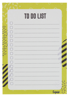 «Блок для записей Figasse To Do List А6 Зеленый (БЗ0006)», бренда Figasse - фото №1 - миниатюра