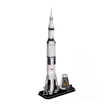 «Тривимірна головоломка-конструктор CubicFun NASA Ракета Аполлон Сатурн-5 136 ел. (DS1059h)», бренда CubicFun - фото №5 - миниатюра