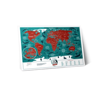 «Скретч карта мира 1DEA.me Travel Map Marine World на английском языке (MW)», бренда 1DEA.me - фото №5 - миниатюра