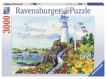  «Пазл Ravensburger Рай на побережье 3000 элементов (RSV-170739)», бренда Ravensburger - фото №1 - миниатюра