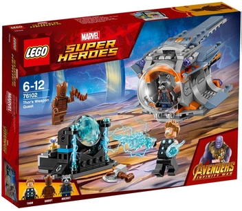  «Конструктор LEGO Super Heroes Marvel У пошуках зброї Тора 223 деталі (76102)», бренду LEGO - фото №1 - мініатюра