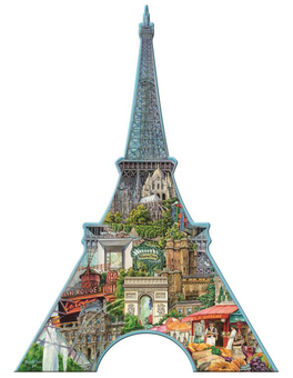  «Силует-пазл Ravensburger Ейфелева вежа 960 елементів (RSV-161522)», бренду Ravensburger - фото №2 - мініатюра