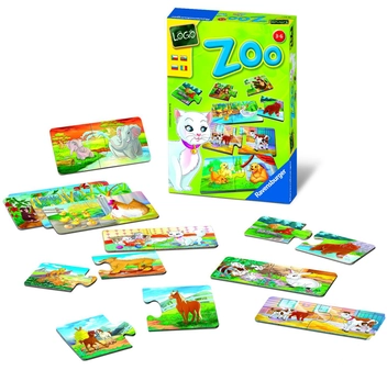  «Настольная игра Ravensburger Зоопарк (RSV-243655)», бренда Ravensburger - фото №4 - миниатюра