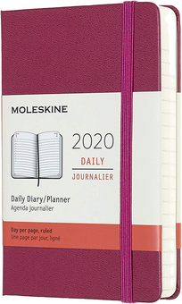  «Ежедневник карманный Moleskine на 2020 год Изысканный розовый (DHD1612DC2Y20)», бренда Moleskine - фото №1 - миниатюра