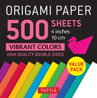 Паперова книга «Origami Paper. 500 sheets. Vibrant Colors. 10 cm» - фото №2 - мініатюра