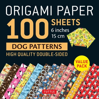 Бумажная книга «Origami Paper. 100 sheets. Dog Patterns. 15 cm» - фото №1 - миниатюра