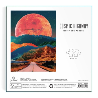 «Пазл Galison Cosmic Highway 1000 эл. », бренда Galison - фото №5 - миниатюра