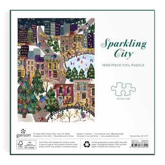  «Пазл Galison Sparkling City 1000 ел.», бренду Galison - фото №5 - мініатюра