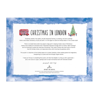  «Пазл Galison Christmas in London by Michael Storrings 1000 ел.», бренда Galison - фото №5 - миниатюра