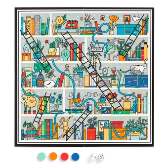  «Books and Ladders Classic Board Game», бренда Galison - фото №5 - миниатюра