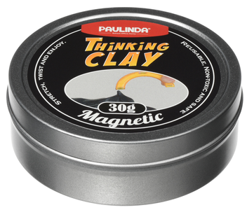 Бумажная «Умный пластилин Paulinda Thinking Clay Магнитный 30 г фиолетовый (PL-170605-TCMT-03)», автора Без автора– фото №1
