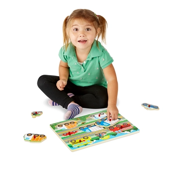  «Пазл Melissa & Doug Вгадай машинку (MD19051)», бренду Melissa & Doug - фото №2 - мініатюра