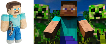  «Мягкая игрушка JINX Minecraft Steve Plush (JINX-7178)», бренда JINX - фото №3 - миниатюра