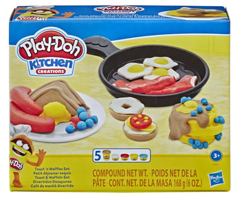  «Ігровий набір для ліплення Hasbro Play-Doh Toast’n Waffles Set (E7274)», бренду Hasbro - фото №1 - мініатюра