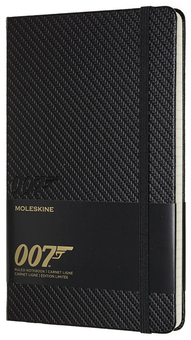  «Записная книга Moleskine James Bond в линию карбон (LEJBQP060A)», бренда Moleskine - фото №1 - миниатюра