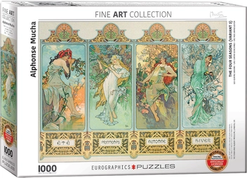 «Пазл Eurographics Четыре сезона. Альфонс Муха. 1000 элементов (6000-0824)», бренда EuroGraphics - фото №1 - миниатюра