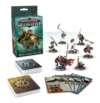  «Дополнение к настольной игре Games Workshop Warhammer Underworlds: Shadespire – Sepulchral Guard (60120707001)», бренда Games Workshop - фото №8 - миниатюра