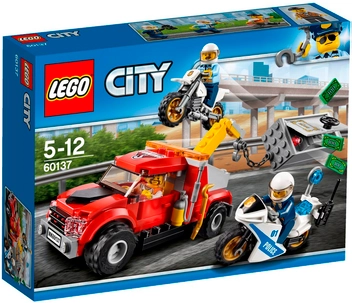  «Конструктор LEGO City Втеча на буксирувальнику (60137)», бренду LEGO - фото №1 - мініатюра