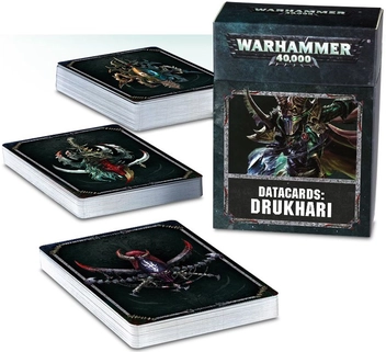 «Набор карт Games Workshop Datacards: Drukhari (60220112002)», бренда Games Workshop - фото №1 - миниатюра