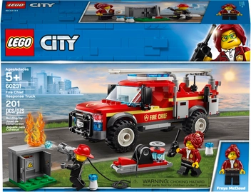  «Конструктор LEGO City Грузовик начальника пожарной охраны (60231)», бренда LEGO - фото №2 - миниатюра