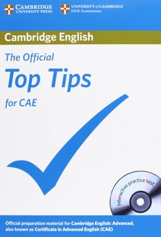 Паперова книга «The Official Top Tips for CAE» - фото №1 - мініатюра
